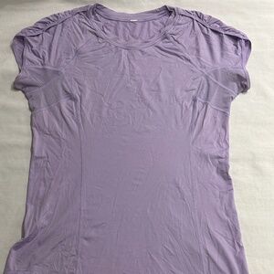 Lululemon short-sleeve shirt with back  mesh panels